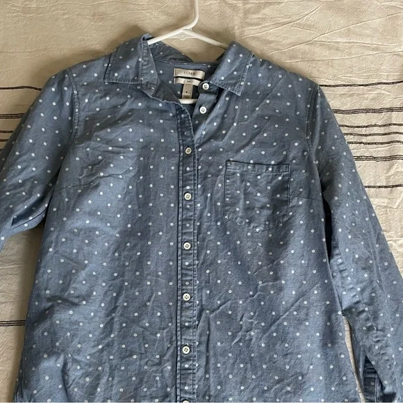 Boys J crew Button Up Long Sleeve - Picture 4 of 5